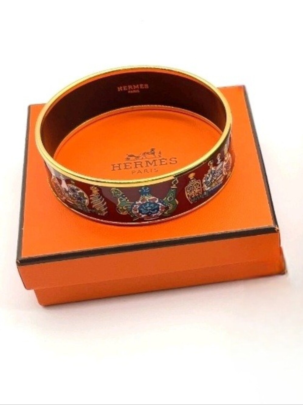 Authentic HERMES Cloisonné Enamel Bangle